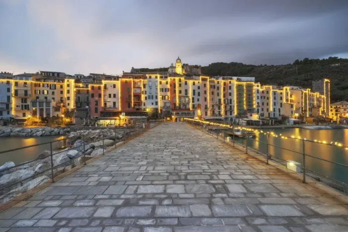Framed Print : Portovenere during a Christmas time, UNESCO World Heritage Site