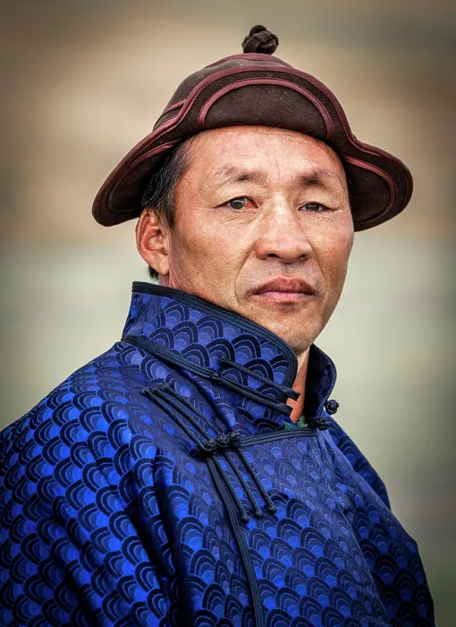 Framed Print : Portrait of a camel herder in traditional dress, Khongor Dunes, Gobi Desert, Mongolia, Asia Framed Print : Portrait of a camel herder in traditional dress, Khongor Dunes, Gobi Desert, Mongolia, Asia