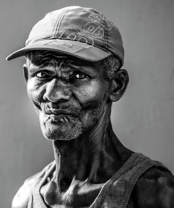 Framed Print : Portrait of a local man, Havana, Cuba, Caribbean