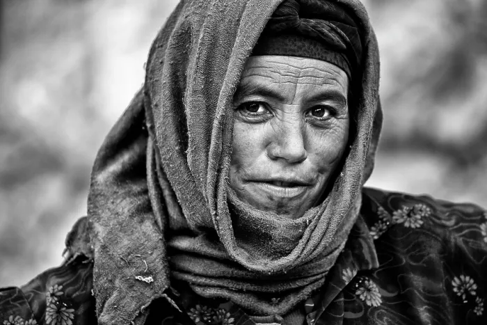 Framed Print : Portrait of a nomad woman, Todra Gorge, Tinerhir, Morocco
