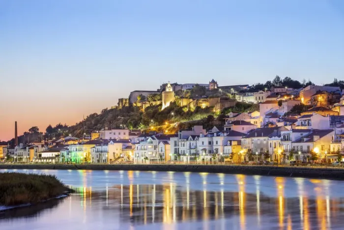 Framed Print : Portugal, Alentejo, Alcacer do Sal. View of the anceint medieval town of Alcacer do Sal Framed Print : Portugal, Alentejo, Alcacer do Sal. View of the anceint medieval town of Alcacer do Sal