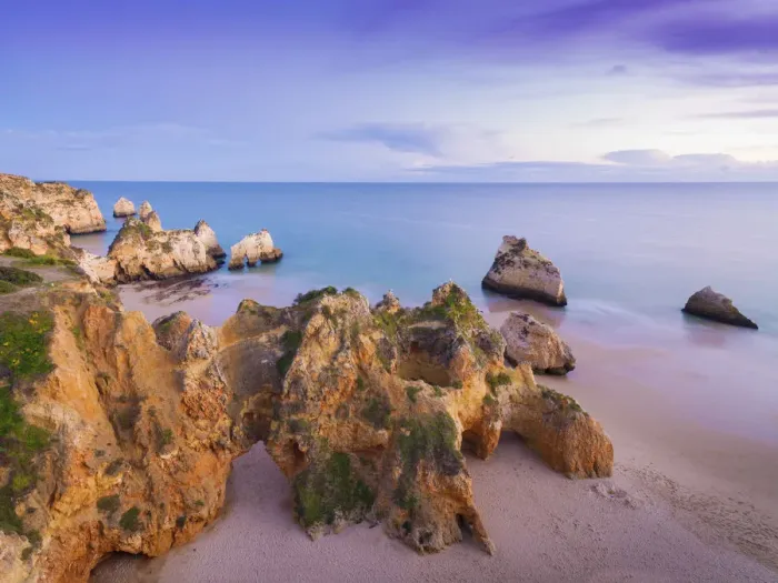 Framed Print : Portugal, Algarve, Alvor, Prainha, overview Framed Print : Portugal, Algarve, Alvor, Prainha, overview