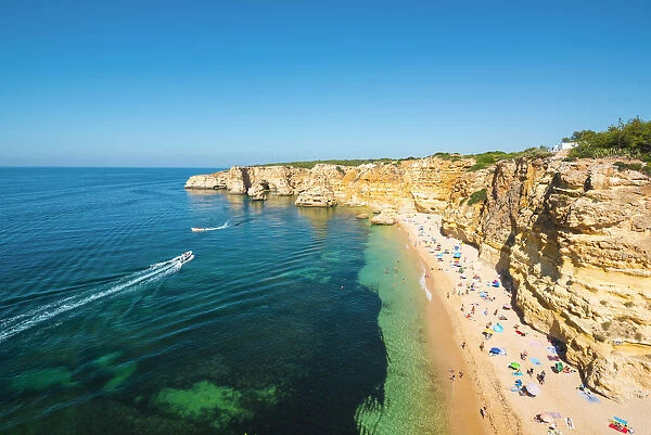 Portugal, Algarve, Faro district, Lagoa, Marinha Beach (Praia da Marinha)