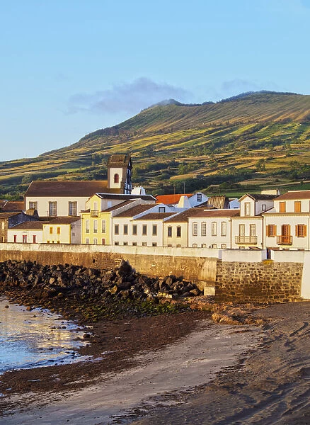 Portugal, Azores, Graciosa, Sao Mateus da Praia, Townscape of Praia in the early morning