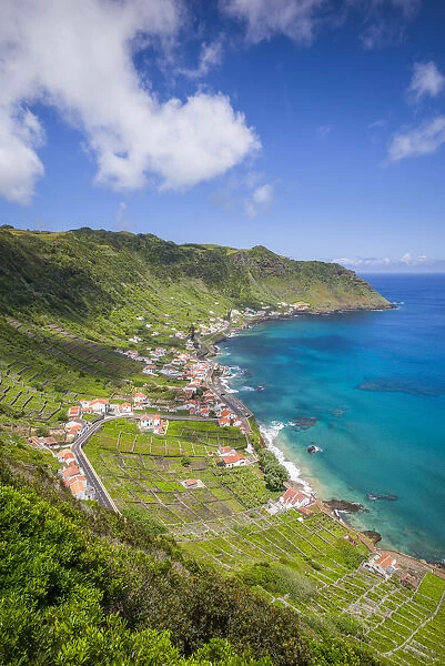 Portugal, Azores, Santa Maria Island, Sao Lourenco with the Baia do Sao Lourenco bay
