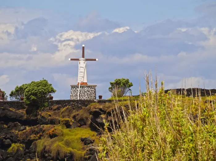 Framed Print : Portugal, Azores, Sao Jorge, Manadas, Traditional Windmill