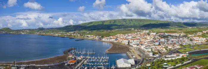 Framed Print : Portugal, Azores, Terceira Island, Praia da Vitoria, morning Framed Print : Portugal, Azores, Terceira Island, Praia da Vitoria, morning