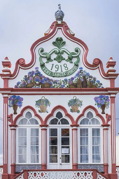 Portugal, Azores, Terceira Island, Sao Sebastiao, Sao Sebastiao Imperio chapel