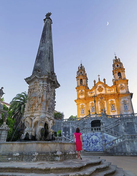 Portugal, Douro, Lamego, Nossa Senhora dos Remedios sanctuary (MR)