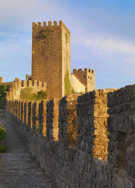 Portugal, Estramadura, Obidos, overview of 12th century town