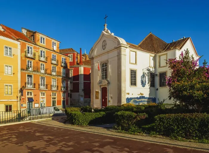 Framed Print : Portugal, Lisbon, View of the Santa Luzia Church Framed Print : Portugal, Lisbon, View of the Santa Luzia Church