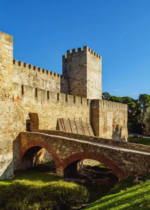 Framed Print : Portugal, Lisbon, View of the Sao Jorge Castle