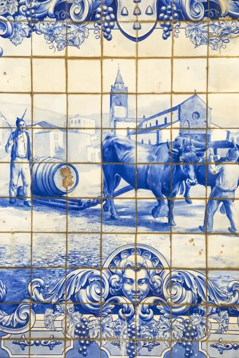 Framed Print : Portugal, Madeira, Funchal, 1867 fountain tiles Framed Print : Portugal, Madeira, Funchal, 1867 fountain tiles