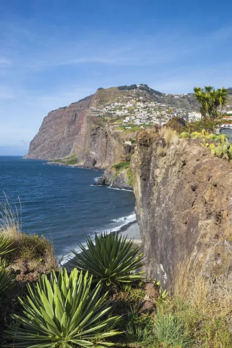 Framed Print : Portugal, Madeira, Funchal, Camara de Lobos, looking towards the cliffs of Cabo Girao Framed Print : Portugal, Madeira, Funchal, Camara de Lobos, looking towards the cliffs of Cabo Girao