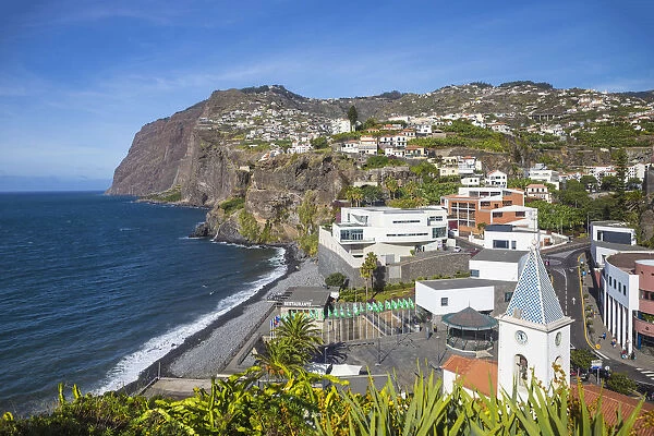 Portugal, Madeira, Funchal, Camara de Lobos, looking towards San Sebastian Church