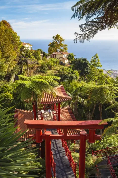 Framed Print : Portugal, Madeira, Funchal, Monte, Monte Palace Tropical Garden, Oriental Gardens