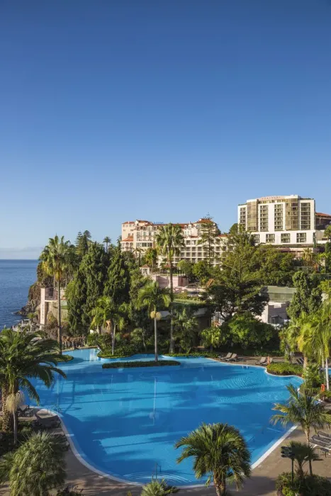 Framed Print : Portugal, Madeira, Funchal, Swimming pool and Reids hotel Framed Print : Portugal, Madeira, Funchal, Swimming pool and Reids hotel