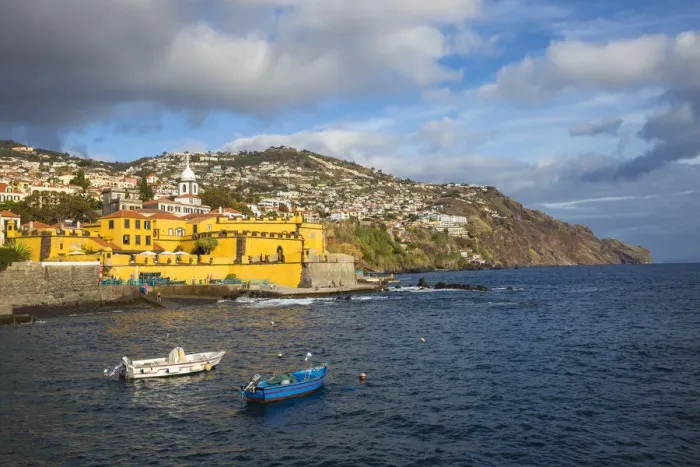 Framed Print : Portugal, Madeira, Funchal, View of Sao Tiago Fort Framed Print : Portugal, Madeira, Funchal, View of Sao Tiago Fort