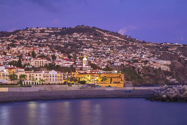 Portugal, Madeira, Funchal, View of Sao Tiago Fort