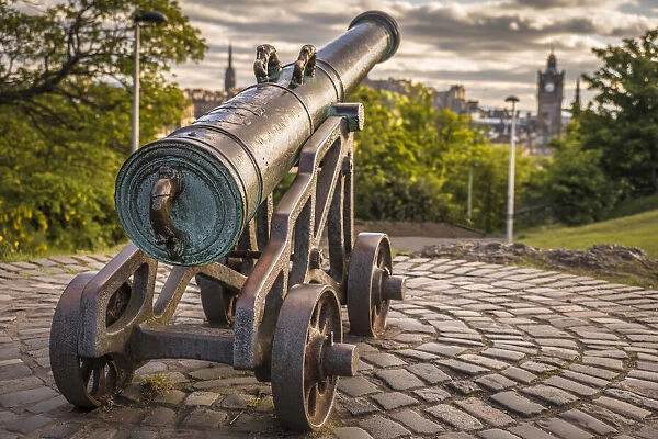 The Portuguese Cannon on Carlton Hill, Edinburgh, City of Edinburgh, Scotland