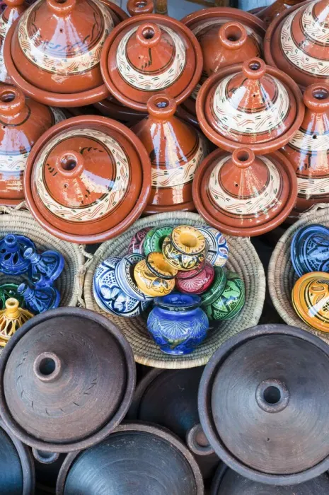 Framed Print : Pottery, Medina Souk, Marrakech, Morocco Framed Print : Pottery, Medina Souk, Marrakech, Morocco