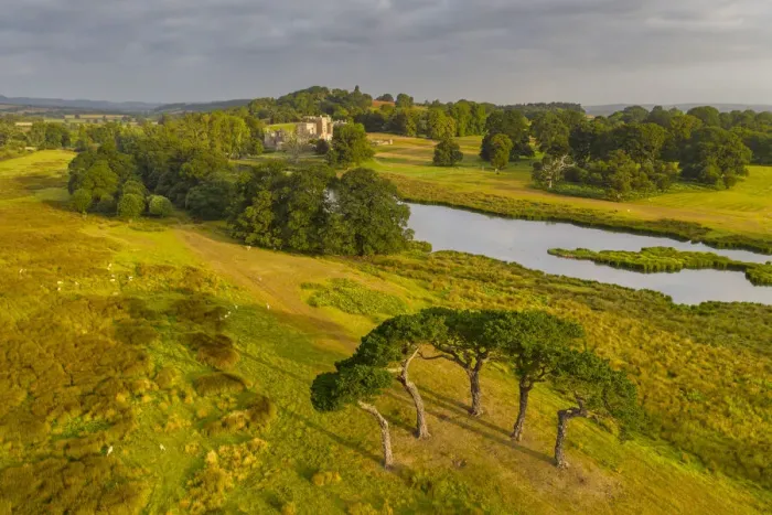 Framed Print : Powderham Castle and grounds, Devon, England. Autumn (september) 2021 Framed Print : Powderham Castle and grounds, Devon, England. Autumn (september) 2021