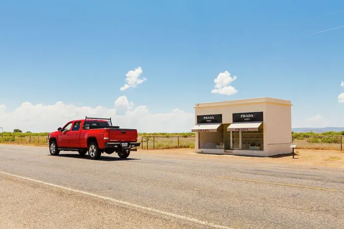 Framed Print : Prada Marfa, Permanent sculpture by Elmgreen and Dragset, Marfa, Texas, USA Framed Print : Prada Marfa, Permanent sculpture by Elmgreen and Dragset, Marfa, Texas, USA