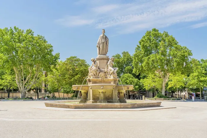 Framed Print : Pradier Fountain, Nimes, Gard, France Framed Print : Pradier Fountain, Nimes, Gard, France