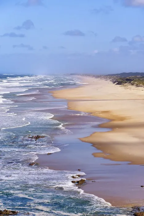 Framed Print : Praia Velha beach, Sao Pedro de Moel. Marinha Grande, Leiria. Portugal