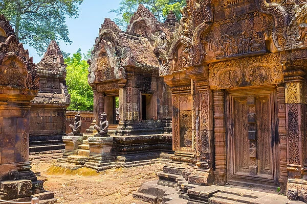 Prasat Banteay Srei temple ruins, UNESCO World Heritage Site, Siem Reap Province