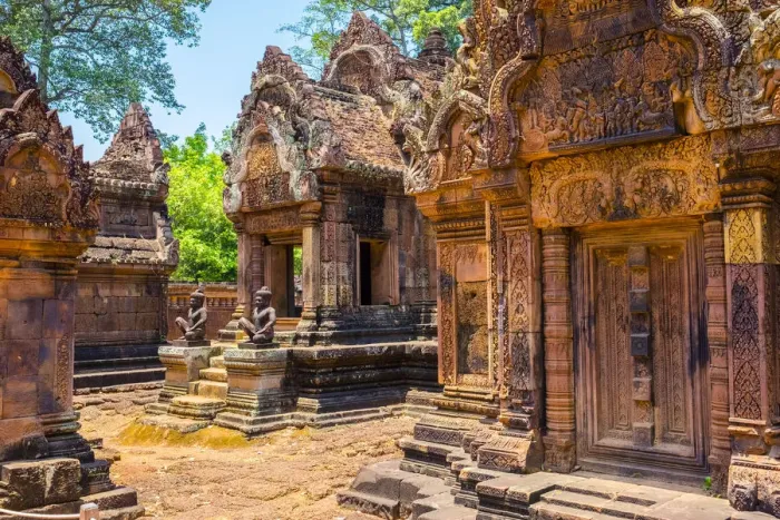 Framed Print : Prasat Banteay Srei temple ruins, UNESCO World Heritage Site, Siem Reap Province Framed Print : Prasat Banteay Srei temple ruins, UNESCO World Heritage Site, Siem Reap Province