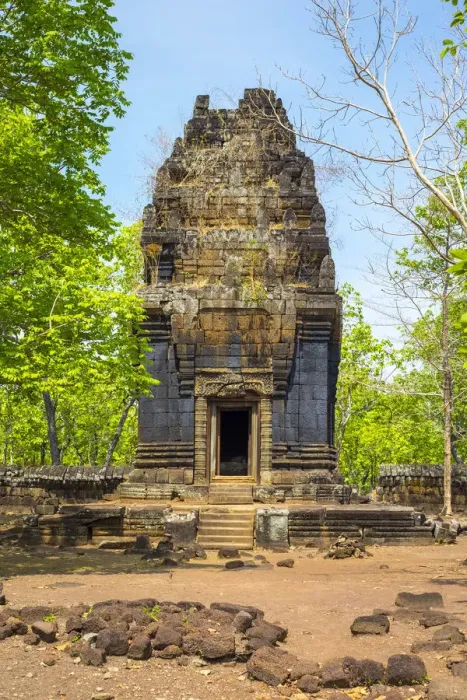 Framed Print : Prasat Neang Khmau at Koh Ker temple ruins, Preah Vihear Province, Cambodia Framed Print : Prasat Neang Khmau at Koh Ker temple ruins, Preah Vihear Province, Cambodia