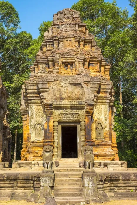 Framed Print : Prasat Preah Ko temple ruins, Roluos, UNESCO World Heritage Site, Siem Reap Province Framed Print : Prasat Preah Ko temple ruins, Roluos, UNESCO World Heritage Site, Siem Reap Province