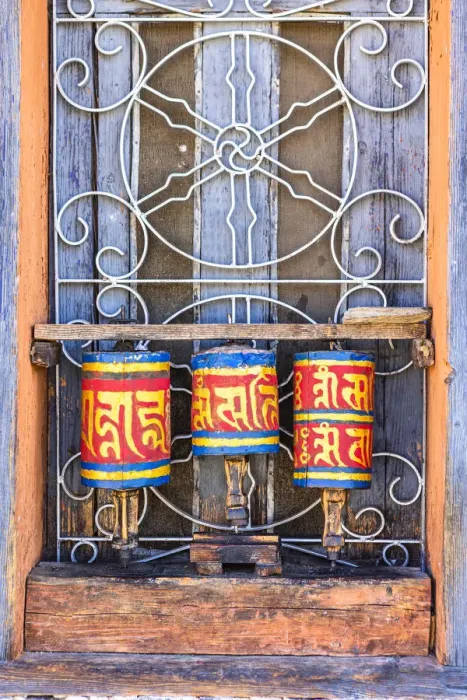 Framed Print : Prayer wheels in Jambey Lhakhang, Jakar, Bumthang District, Bhutan Framed Print : Prayer wheels in Jambey Lhakhang, Jakar, Bumthang District, Bhutan