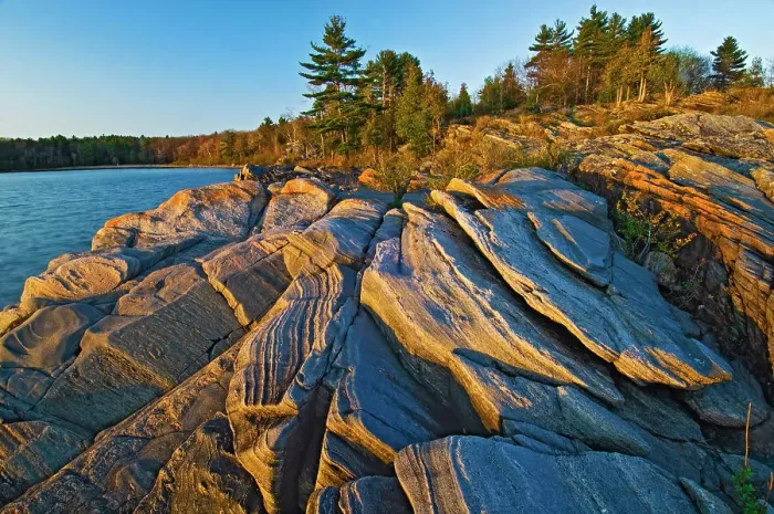 Framed Print : pre-cambrian shield along Georgian Bay Killbear Provincial Park, Ontario, Canada Framed Print : pre-cambrian shield along Georgian Bay Killbear Provincial Park, Ontario, Canada