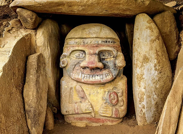 Pre-Columbian Sculpture, Alto el Purutal, San Agustin Archaeological Park, Huila