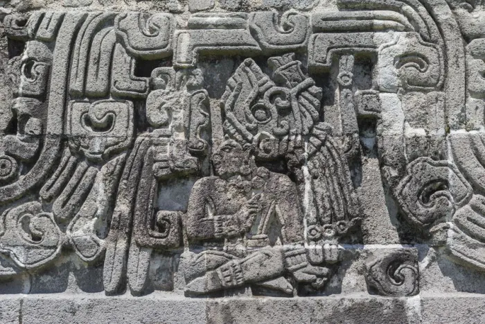 Framed Print : Pre-Columbian sculpture, Ruins of Xochicalco, Morelos state, Mexico Framed Print : Pre-Columbian sculpture, Ruins of Xochicalco, Morelos state, Mexico