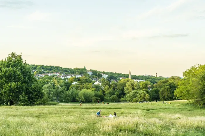 Framed Print : Primrose Hill park, London, England, Uk