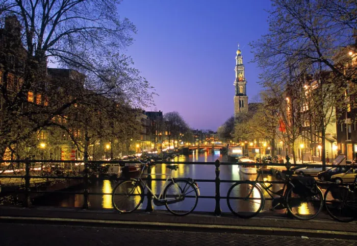 Framed Print : Prinsengracht & Wsterkerk, Amsterdam, Holland Framed Print : Prinsengracht & Wsterkerk, Amsterdam, Holland