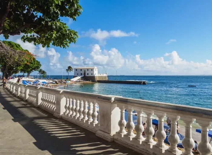 Framed Print : Promenade by the Porto da Barra Beach, Salvador, State of Bahia, Brazil Framed Print : Promenade by the Porto da Barra Beach, Salvador, State of Bahia, Brazil