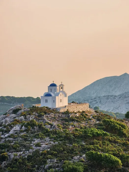 Framed Print : Prophet Elias Church at sunset, Naxos Island, Cyclades, Greece Framed Print : Prophet Elias Church at sunset, Naxos Island, Cyclades, Greece
