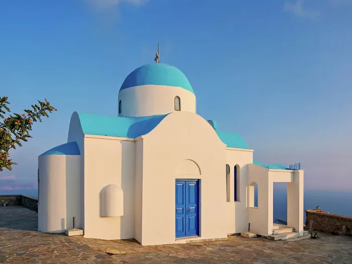 Framed Print : Prophet Elias Church at sunset, Nikia Village, Nisyros Island, Dodecanese, Greece Framed Print : Prophet Elias Church at sunset, Nikia Village, Nisyros Island, Dodecanese, Greece