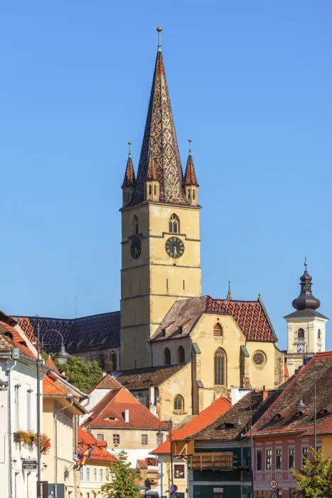 Framed Print : Protestant City Church, Sibiu, Transylvania, Romania Framed Print : Protestant City Church, Sibiu, Transylvania, Romania