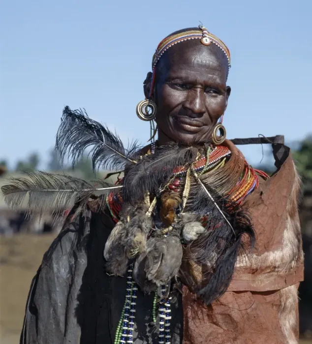 Framed Print : A proud Samburu mother of two recently circumcised Framed Print : A proud Samburu mother of two recently circumcised
