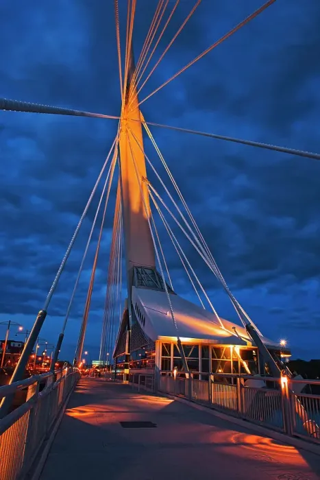 Framed Print : Provencher Bridge over the Red River, Winnipeg, Manitoba, Canada Framed Print : Provencher Bridge over the Red River, Winnipeg, Manitoba, Canada