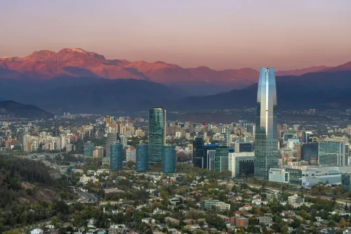 Framed Print : Providencia with Gran Torre Santiago at sunset, Santiago Province, Santiago Metropolitan Region, Chile Framed Print : Providencia with Gran Torre Santiago at sunset, Santiago Province, Santiago Metropolitan Region, Chile