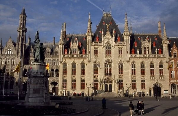 The Provinciaal Hof, or provincial government HQ, in the Markt, or market place, of Bruges
