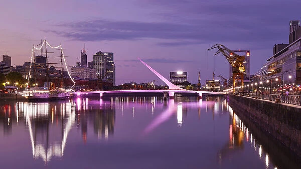 The 'Puente de la Mujer'by architect Santiago Calatrava