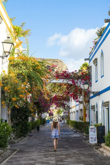 Framed Print : Puerto de Mogan, Mogan, Gran Canaria, Canary Islands, Spain