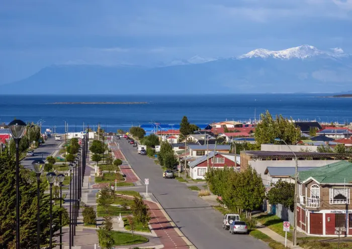 Framed Print : Puerto Natales, elevated view, Ultima Esperanza Province, Patagonia, Chile Framed Print : Puerto Natales, elevated view, Ultima Esperanza Province, Patagonia, Chile